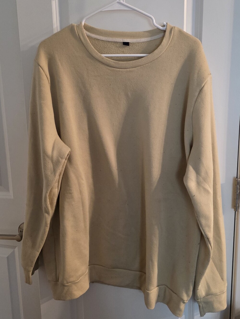 Plain Cream Women's XXL (2X) Sweatshirt